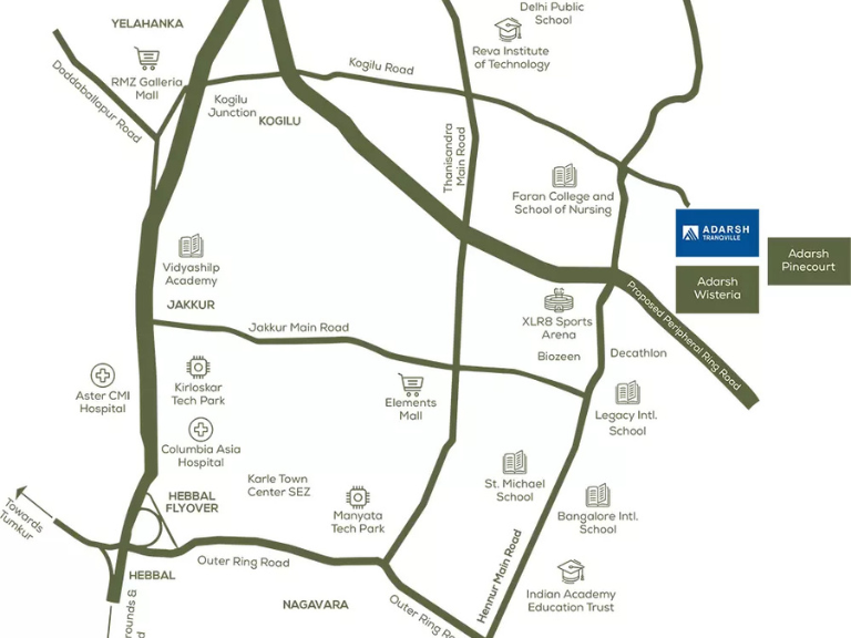 Adarsh TranqvilleAdarsh Tranqville location-map